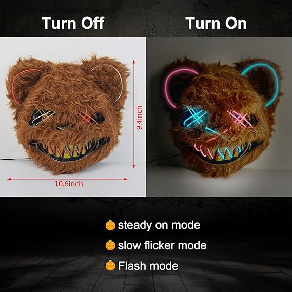 Bunny Mask |Bear Mask| Led Lights
