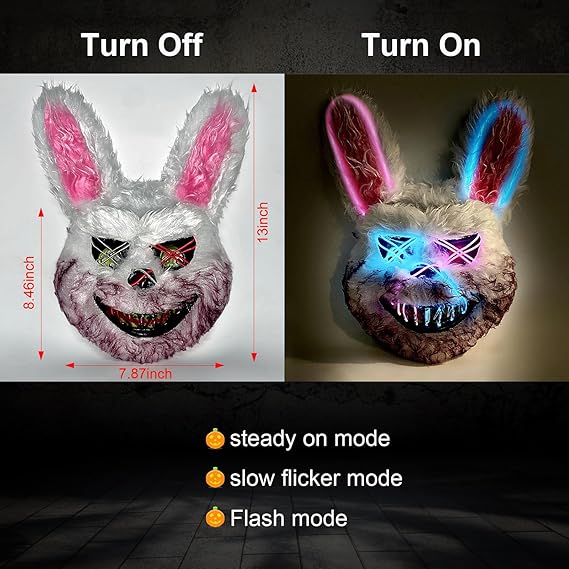 Bunny Mask |Bear Mask| Led Lights