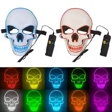 Neon Skull Mask