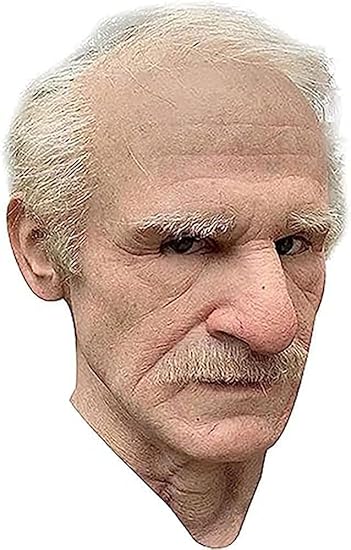 Realistic old man mask